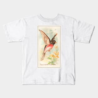 Rose-Breasted Wood Robin Kids T-Shirt